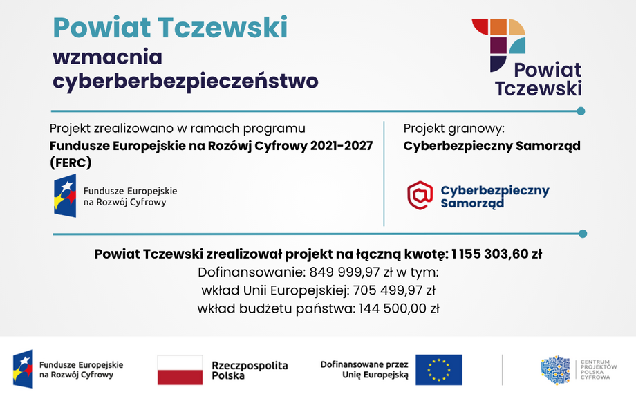 Powiat Tczewski wzmacnia cyberbezpieczeństwo