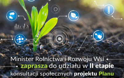 Zdjęcie do Minister Rolnictwa i Rozwoju Wsi zaprasza do konsultacji społecznych 