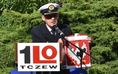 Zdjęcie do Uczciliśmy setną rocznicę podniesienia bandery na STS &bdquo;Lw&oacute;w&rdquo;, pierwszego polskiego żaglowca szkolnego.