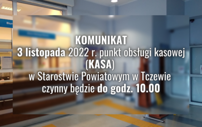 Zdjęcie do Komunikat dotyczący punktu kasowego