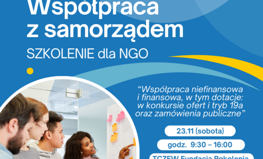 Zdjęcie do Bezpłatne szkolenie dla organizacji dot. wsp&oacute;łpracy z samorządem