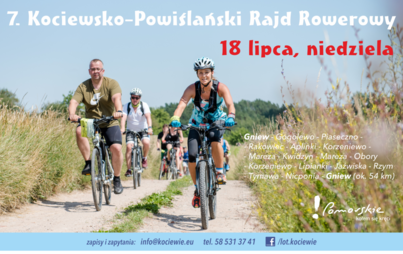 Zdjęcie do Zapraszamy na 7. Kociewsko-Powiślański Rajd Rowerowy!