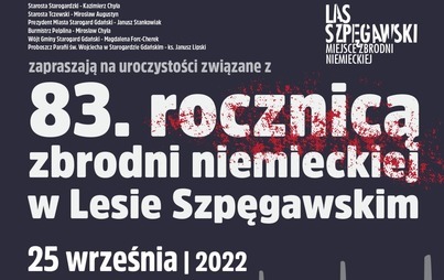 Zdjęcie do Obchody 83. rocznicy zbrodni w Lesie Szpęgawskim