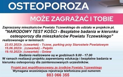 Zdjęcie do Bezpłatne badania w kierunku osteoporozy