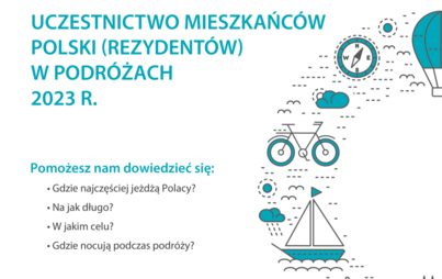 Zdjęcie do Badanie ankietowe GUS - Uczestnictwo mieszkańc&oacute;w Polski (rezydent&oacute;w) w podr&oacute;żach