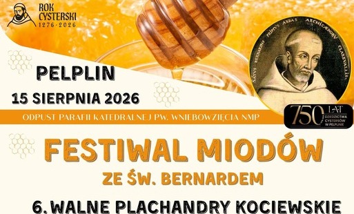 Zdjęcie do Dzień św. Bernarda i VI Walne Plachandry Kociewskie już 15 sierpnia w Pelplinie