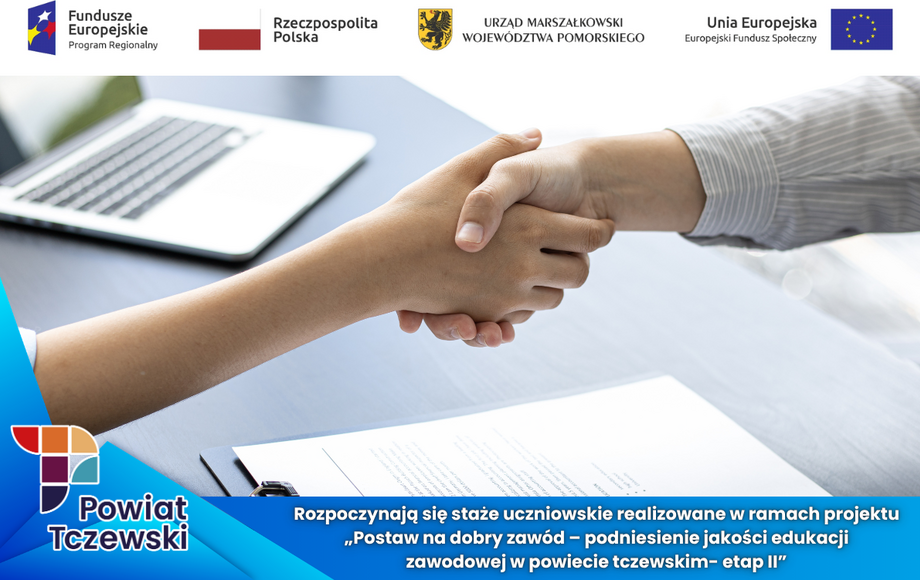 Wakacyjne staże uczniowskie w ramach projektu „Postaw na dobry zawód”