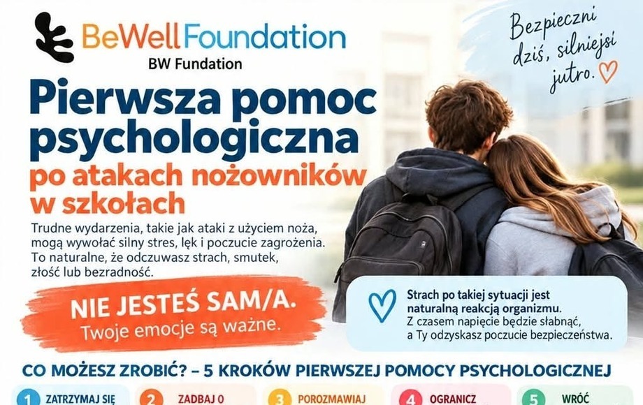 Bezpłatne wsparcie psychoterapeutyczne w szkołach w Tczewie